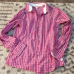 Like New Brooks Brothers Pink and White Gingham Shirt